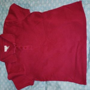 Limited Too Uniform Polo Burgundy
